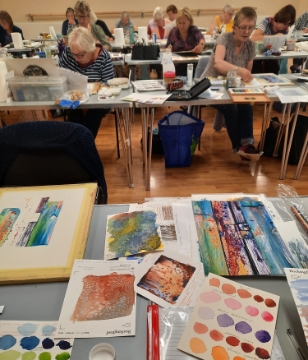 Textures in watercolours workshop